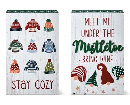 Merry Moments 
 Reversible Block Sign