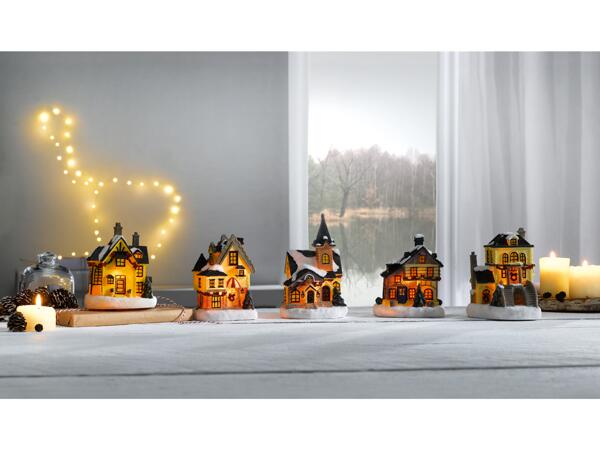 Light-Up Christmas Village Scene