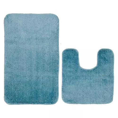 2 Piece Bath Rug Set - Light Blue