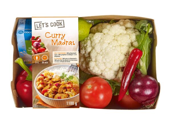 Boîte repas curry Madras