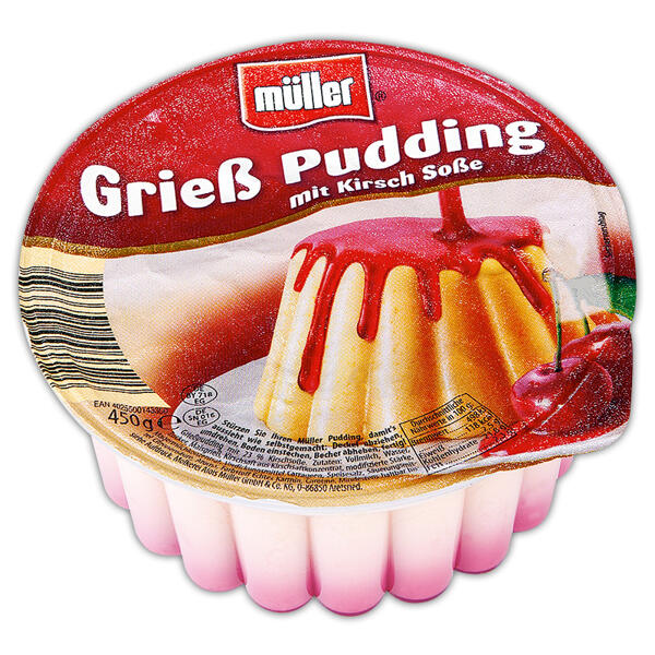 Pudding mit Soße