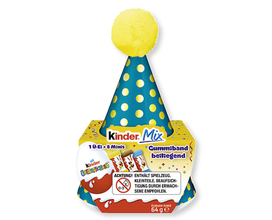 Mélange de chocolats dans un chapeau de fête KINDER(R)