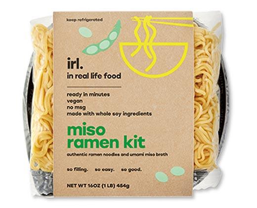In Real Life Foods 
 Spicy Chicken or Miso Veggie Ramen Kit