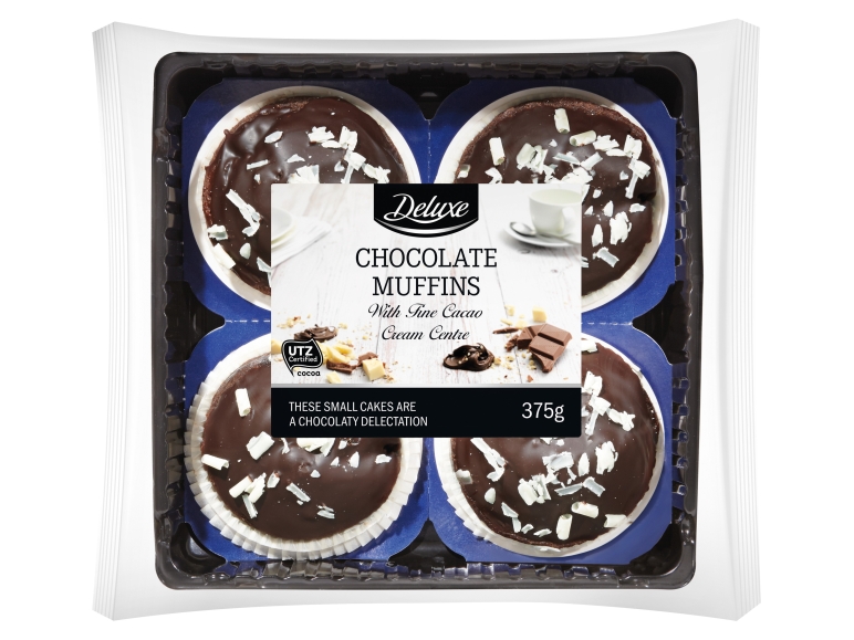 DELUXE Schokomuffins mit Kakaocreme