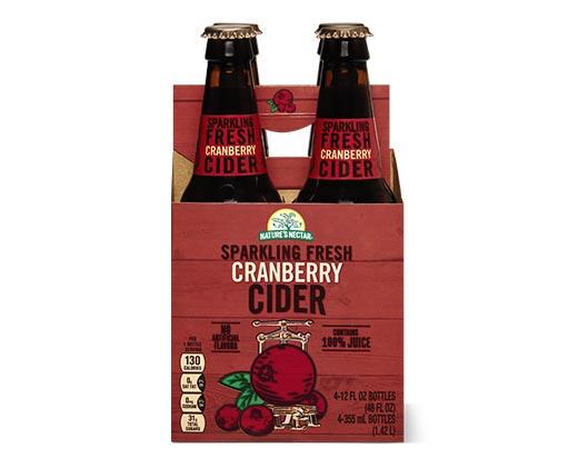 Nature's Nectar 
 Sparkling Cranberry or CranGinger Cider 4-Pack