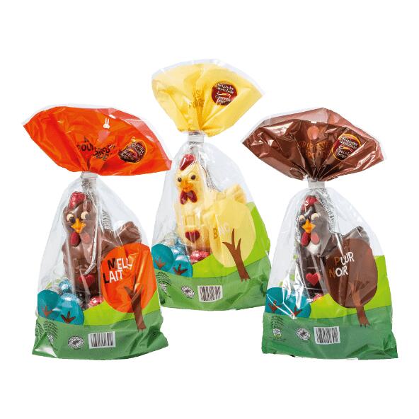 Chocoladekip met paaseitjes