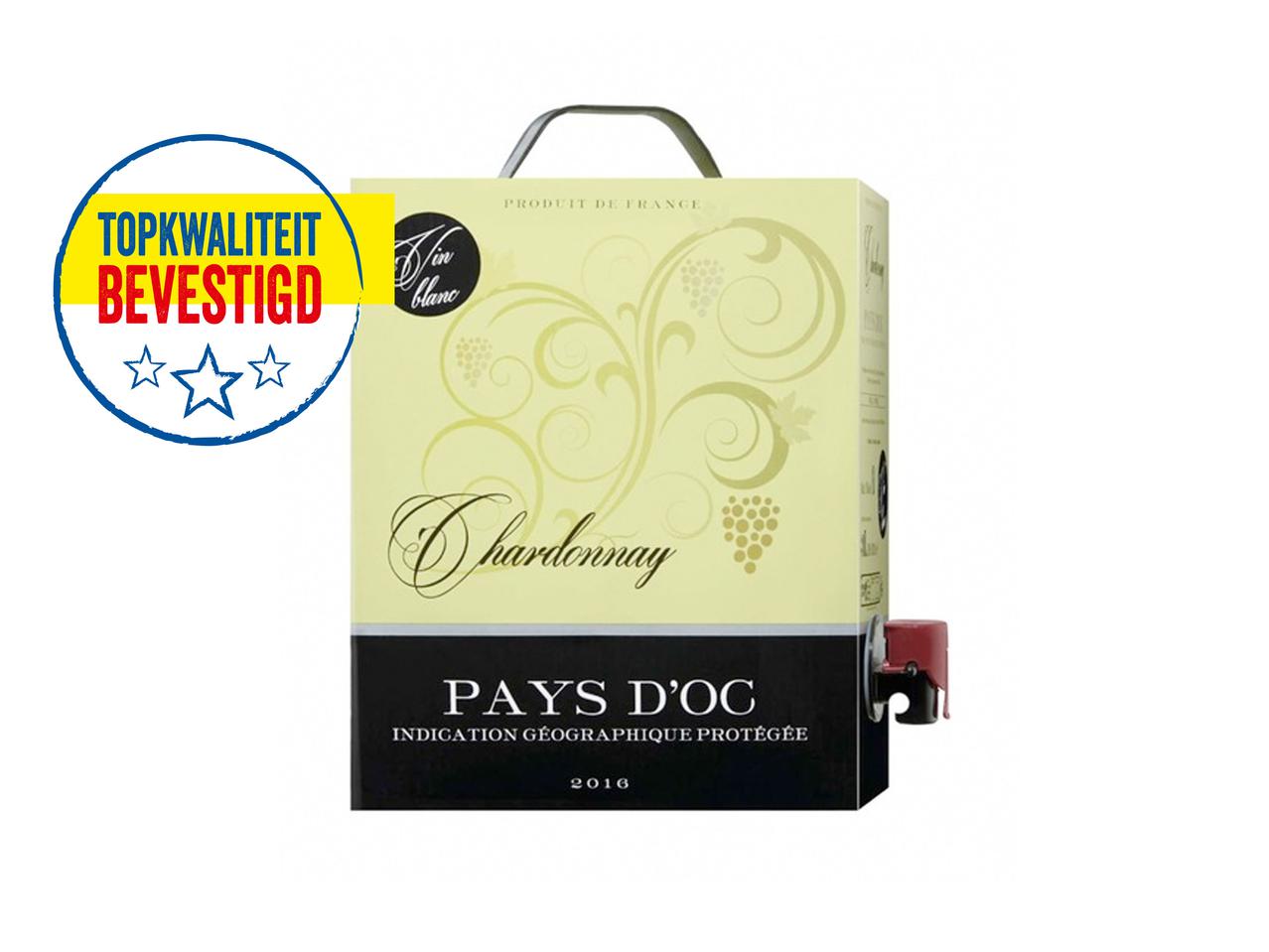 Chardonnay, Pays d'Oc IGP, Bag-in-Box, 2016