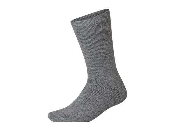 Esmara Men's Grey & Black Thermal Socks - 2 Pairs