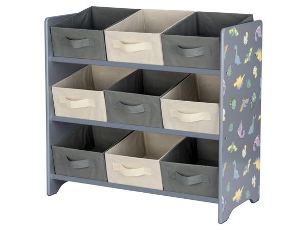 Kids' storage shelves