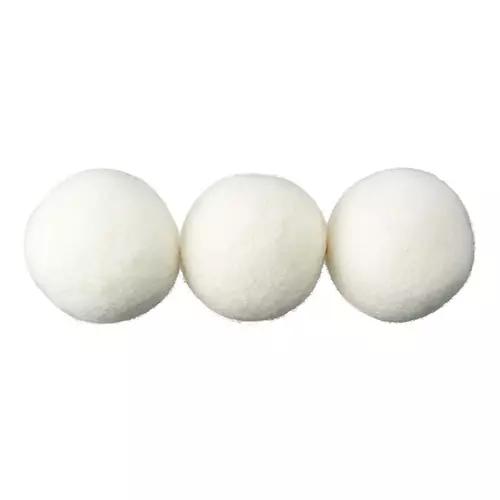 3 Pack Wool Dryer Balls, White