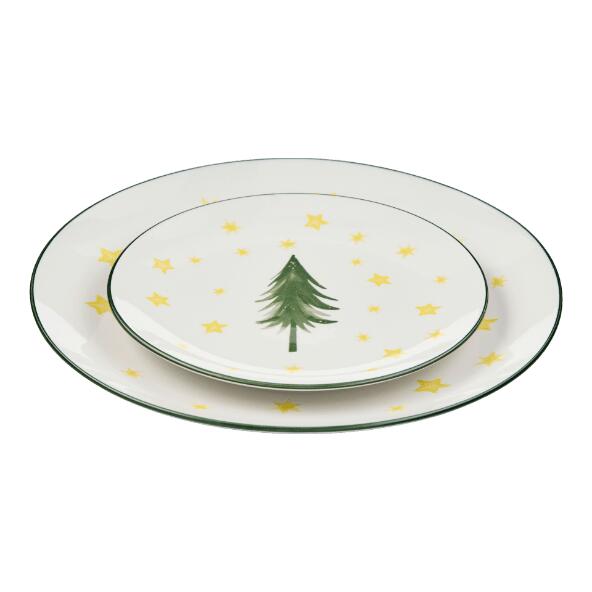 CROFTON(R) 				Service de Noël en porcelaine, 12 pcs