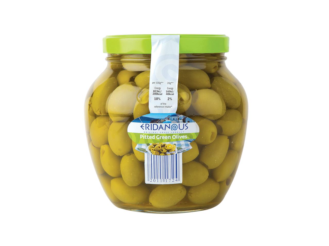 ERIDANOUS Pitted Green Olives