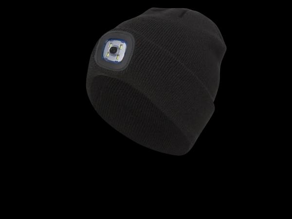 Stickad mössa med LED