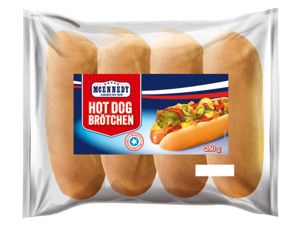 Hot Dog Brötchen, 4er