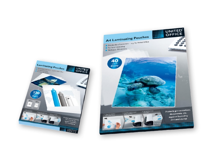 United Office(R) A4/A5 Laminating Pouches
