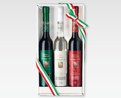 Set di aceti "Tricolore", 3 pezzi TERRA DEL TUONO