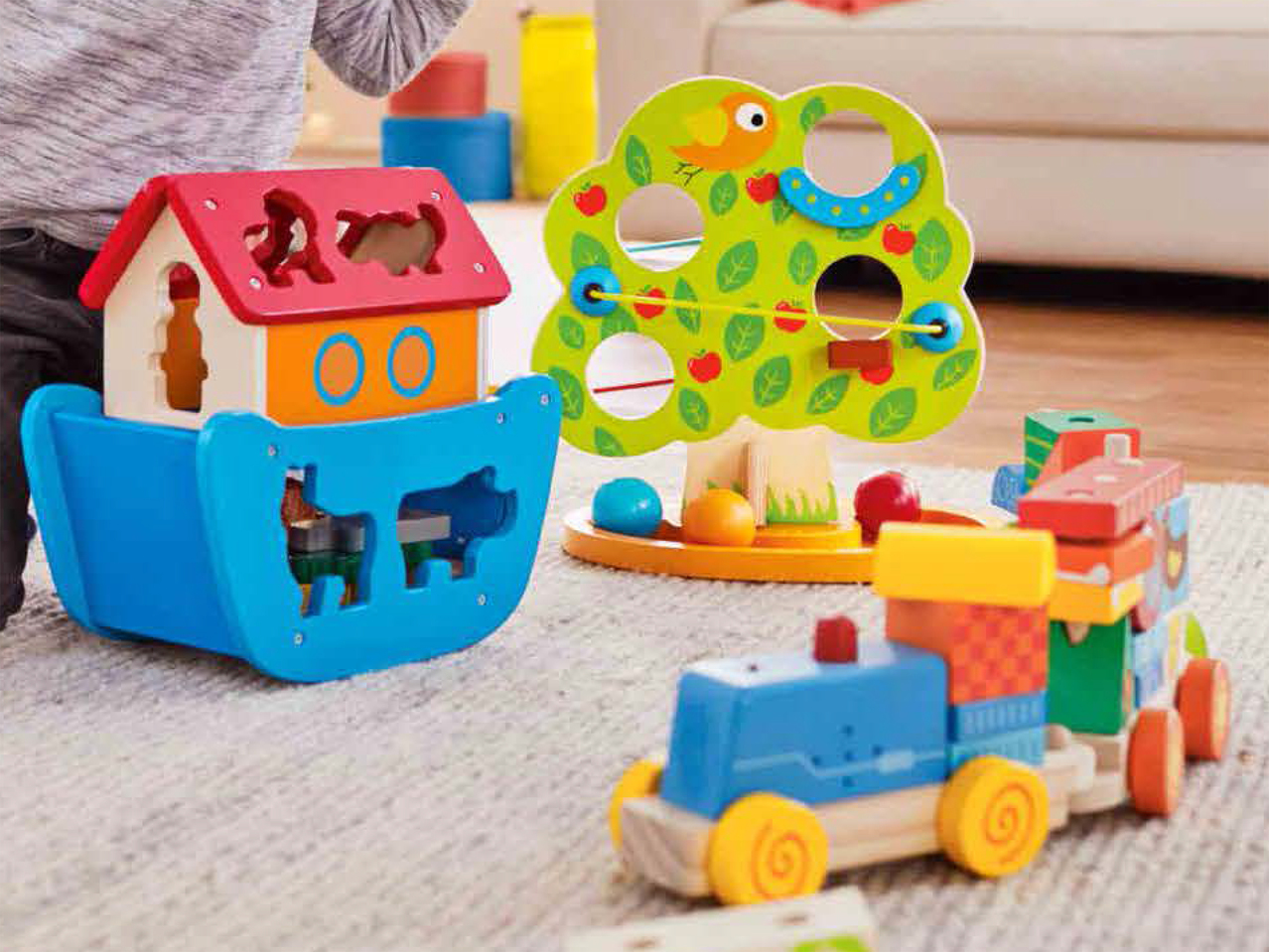 Assortiment de jeux en bois