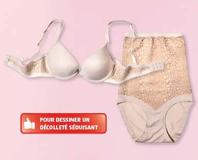 Sous-vêtements avec motifs flockés pour femmes SKIN TO SKIN