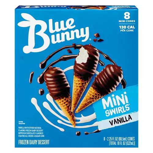 Mini Swirls Vanilla Cones, 18 fl oz