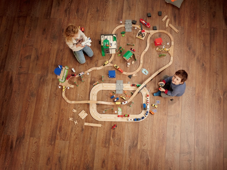 Playtive Junior Wooden Railway or Road Set