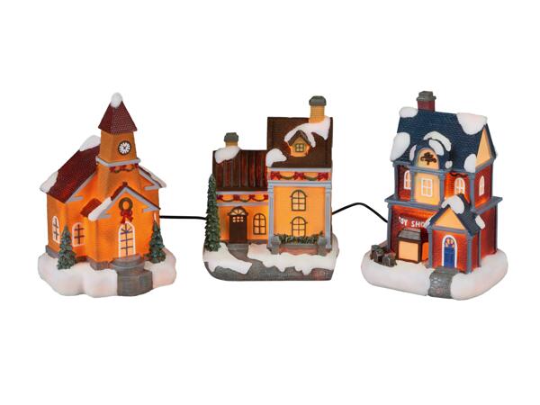 Light-Up Christmas Village Scene