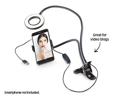 Phone Holder with Selfie Light