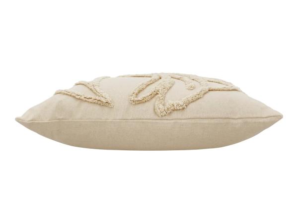 Livarno Beige Cushion With Floral Pattern