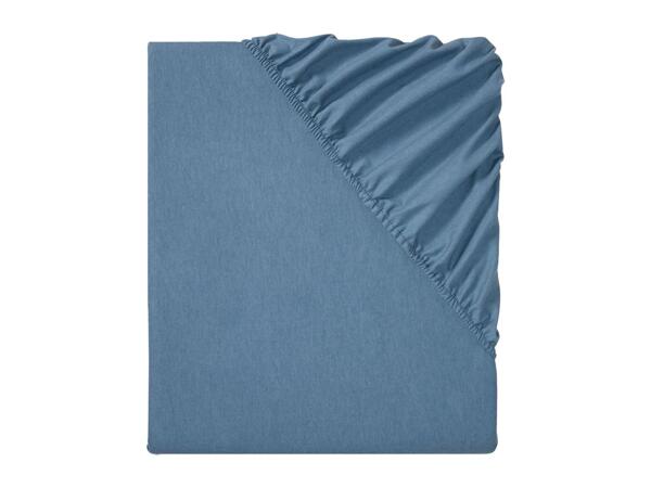 Livarno Home Flannelette Fitted Sheet - King