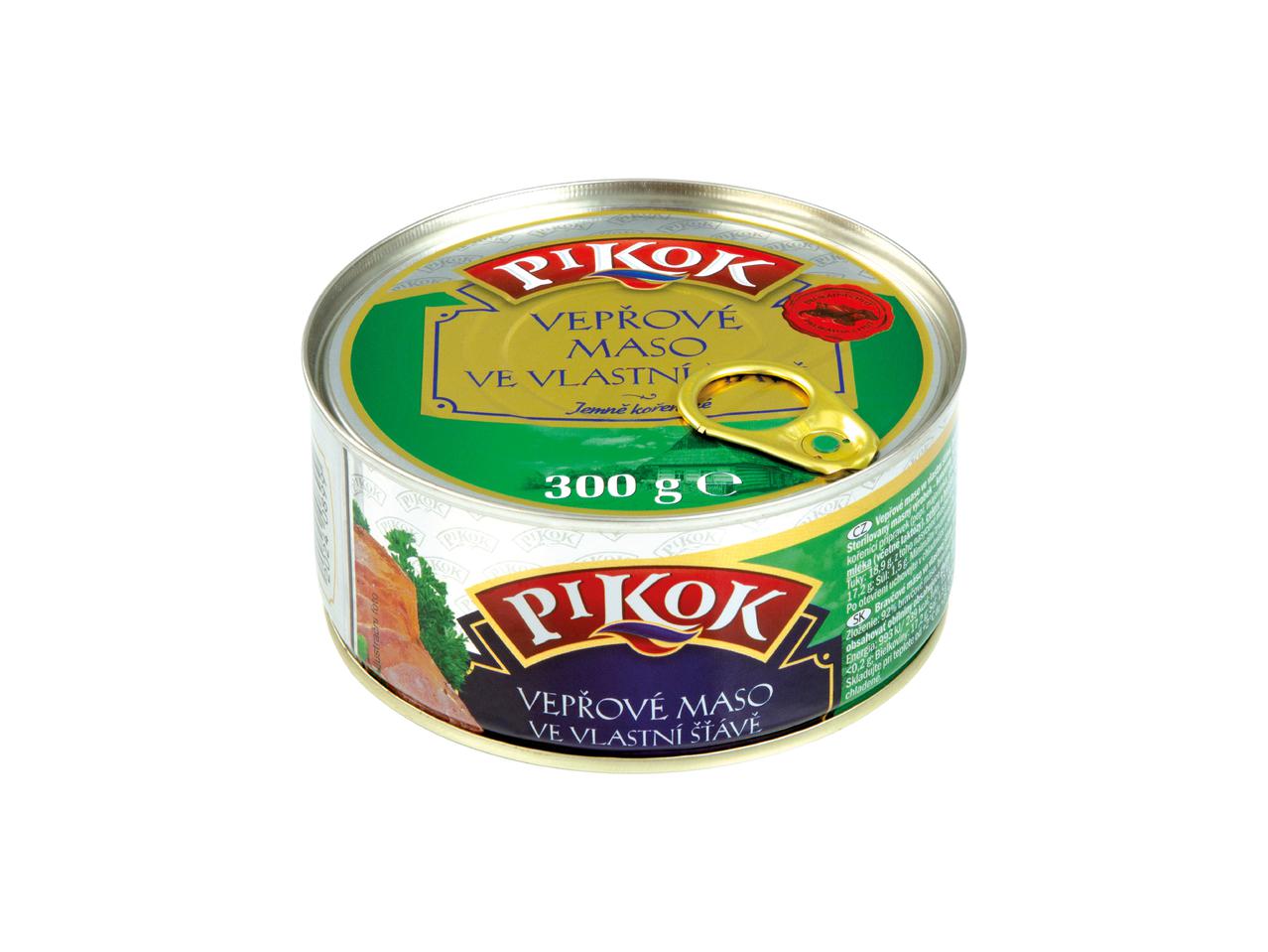 VEPŘOVÉ MASO VE VLASTNÍ ŠŤÁVĚ