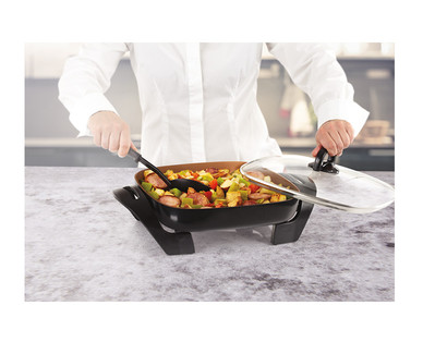 Ambiano 12" Copper Titanium Electric Skillet