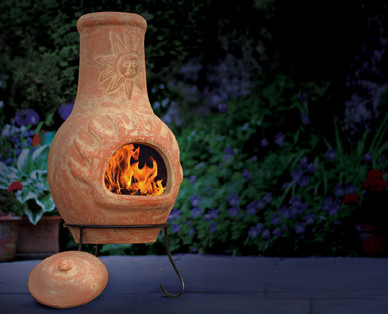 Clay Chimenea