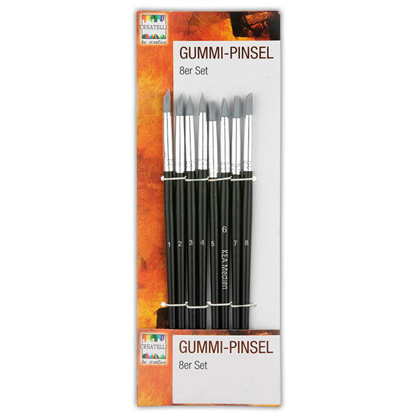 Gummipinsel-Set 8tlg.