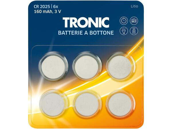 Button cell batteries, 6 pieces