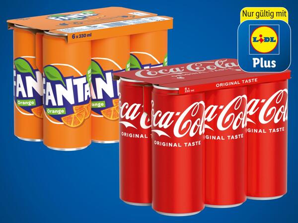 Cola, Cola Zero oder Fanta