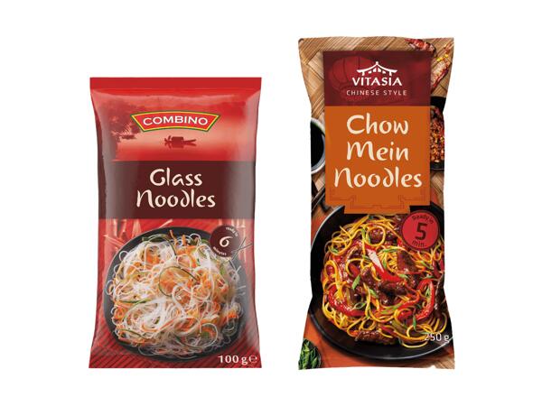 Chow Mein Nudeln oder Glasnudeln