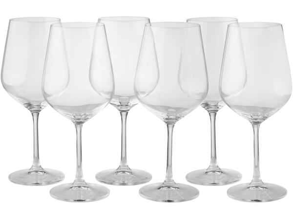 Wine or water glasses, 6 pieces