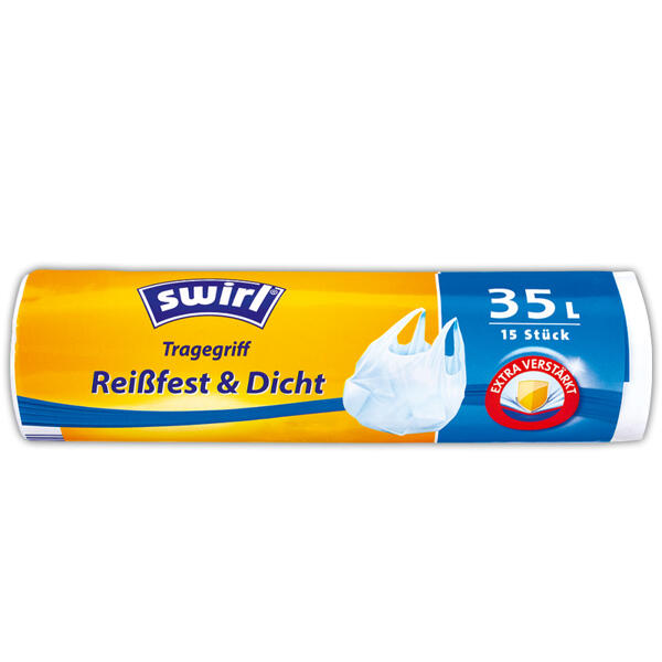 Müllbeutel mit Tragegriff
