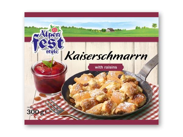 ALPENFEST Kaiserschmarrn eller æblekage