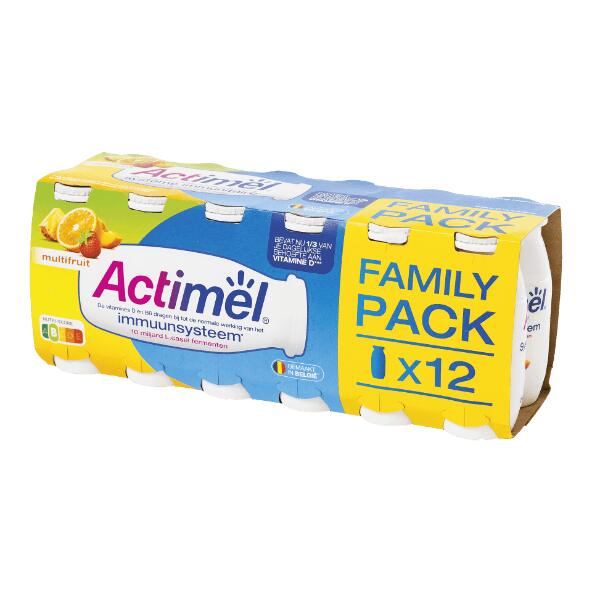 DANONE(R) 				Actimel multifruit, 12 pcs