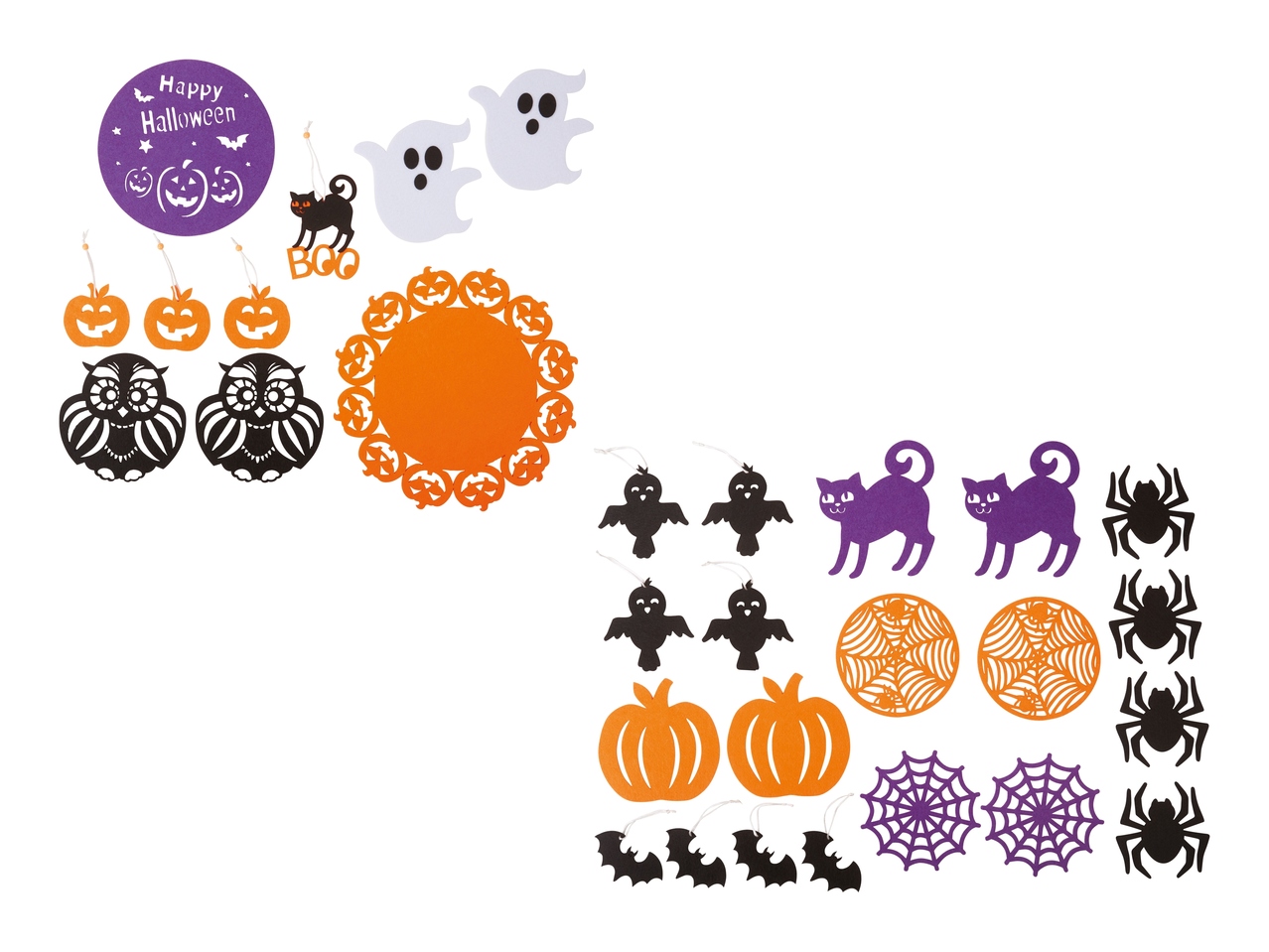 Décoration pour Halloween en feutre