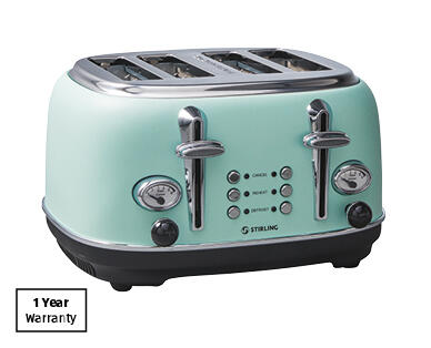 4 Slice Premium Toaster – Apricot Ice or Moonlight Jade