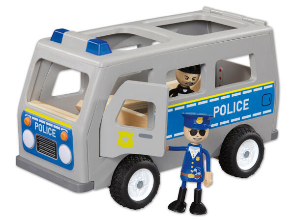 PLAYTIVE JUNIOR(R) Holzfahrzeug mit Biegepuppen