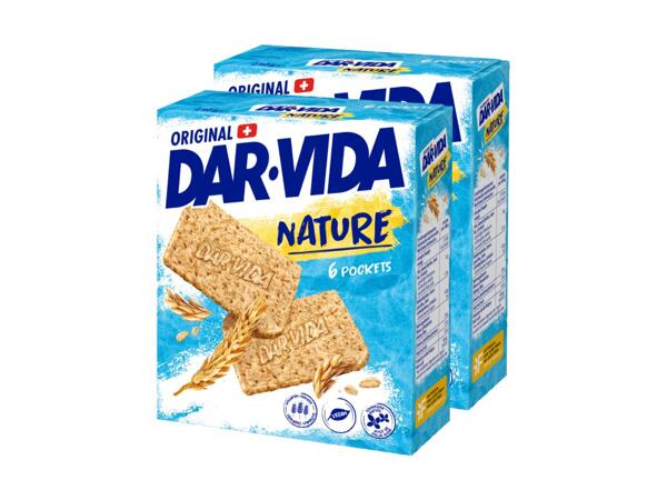 Cracker DAR-VIDA al naturale, 6 pacchetti, duo