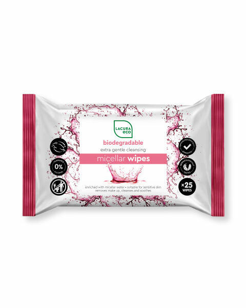 Extra Gentle Micellar Wipes 25 Pack