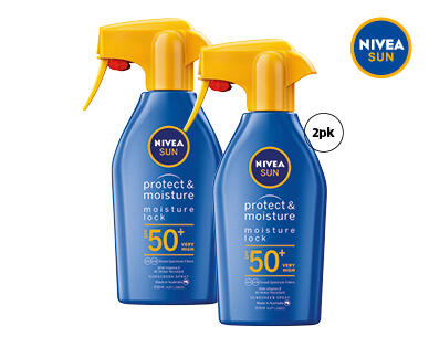 Nivea Sun Protect and Moisture Sunscreen SPF50+ 2 x 300ml