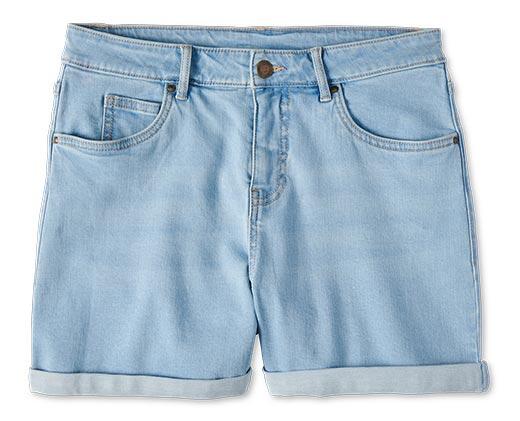 Serra Ladies Cuffed Denim Shorts