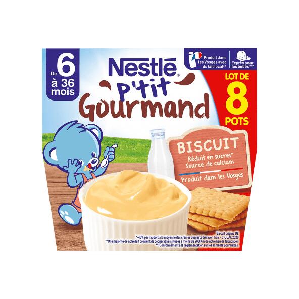 NESTLÉ(R) 				Petit pot p'tit gourmand biscuit