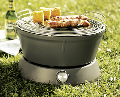 Barbecue au charbon de bois avec ventilation électrique BBQ