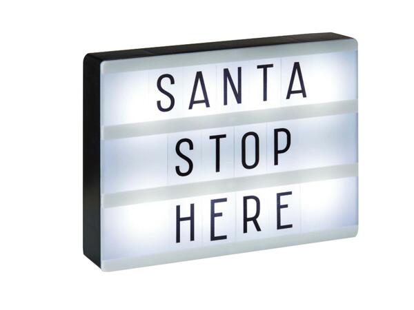 20x15cm Light Box with 84pc Replaceable Letters-Numbers