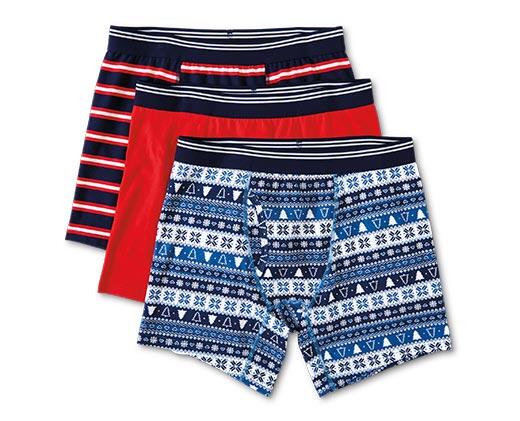 Merry Moments Men's 3 Pack Holiday Boxers
